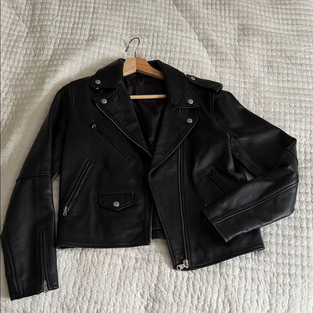 100% Leather Levis Moto Jacket